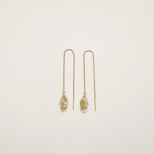 Flora Neutra Den Haag Faceted Threader Earrings