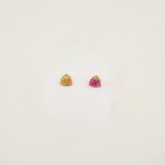Den Haag Color Pop Diamond Stud Earrings