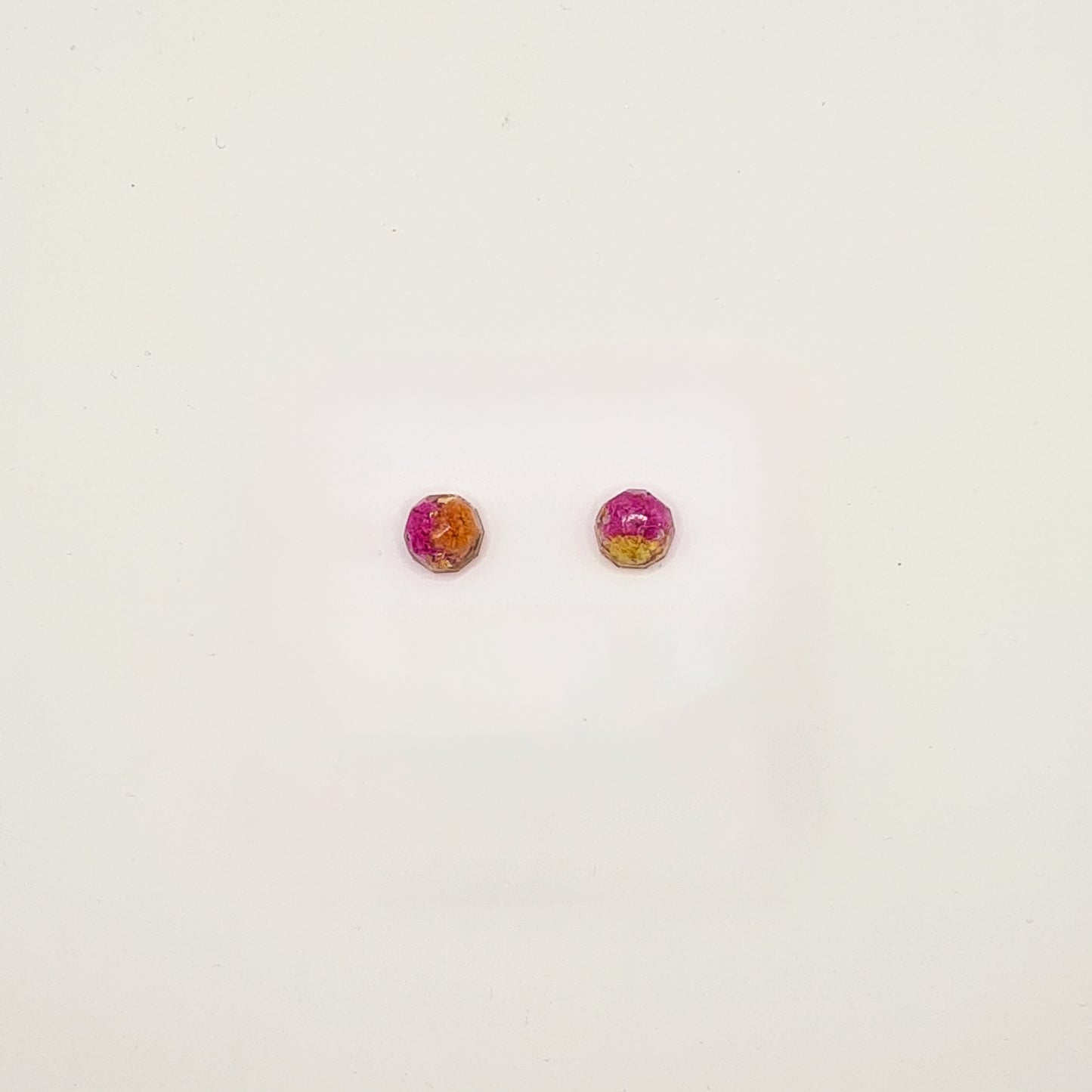 Den Haag Color Pop Faceted Circlet Stud Earrings
