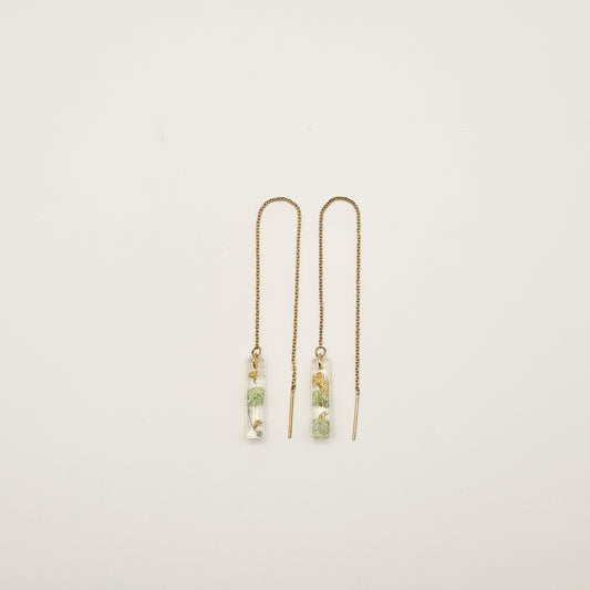 Mint Amsterdam Linear Threader Earrings