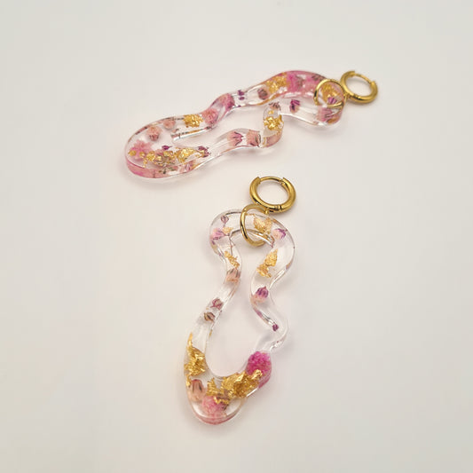 Jardin d'Été Asymmetric Organic Oorbellen