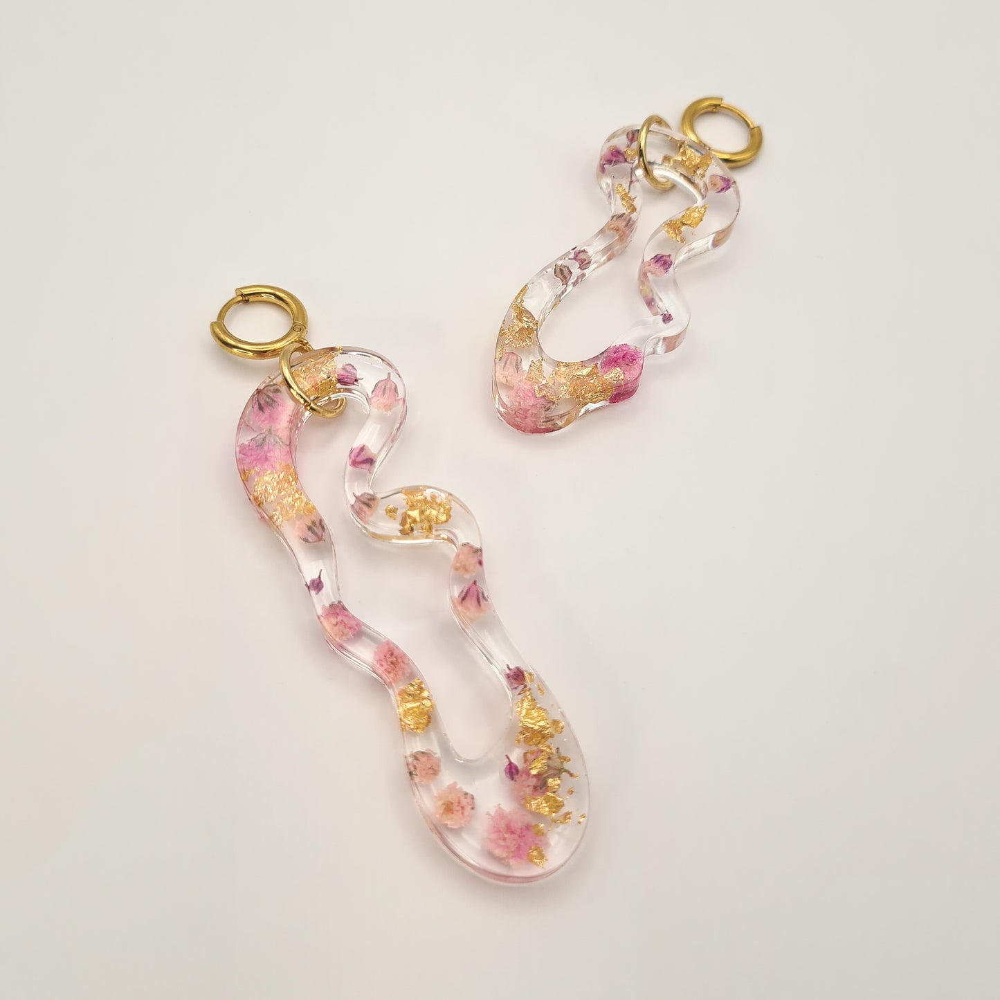 Jardin d'Été Asymmetric Organic Earrings