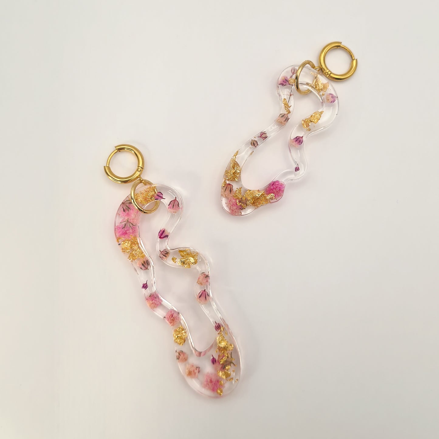 Jardin d'Été Asymmetric Organic Earrings