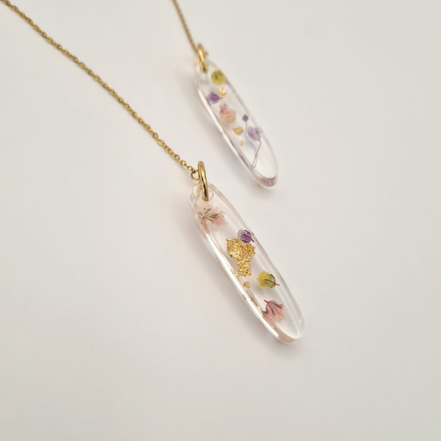 Jardin d'Été Oval Cascade Threader Earrings