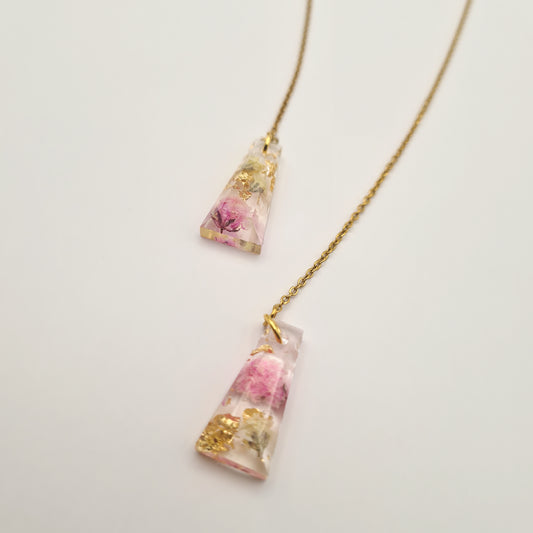 Spring Awakening Tapered Facet Threader Earrings