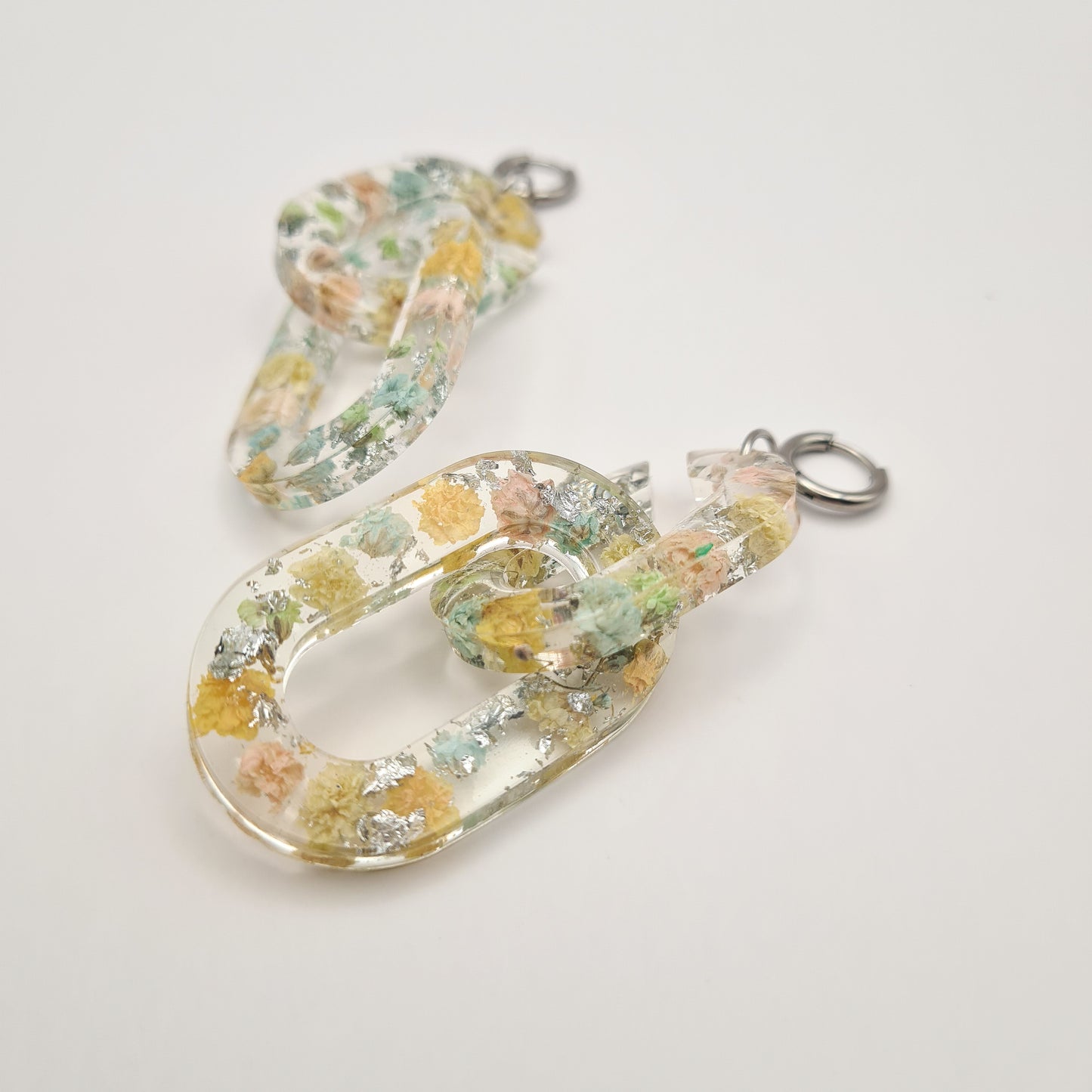 Eternal Spring Ellipse Link Earrings