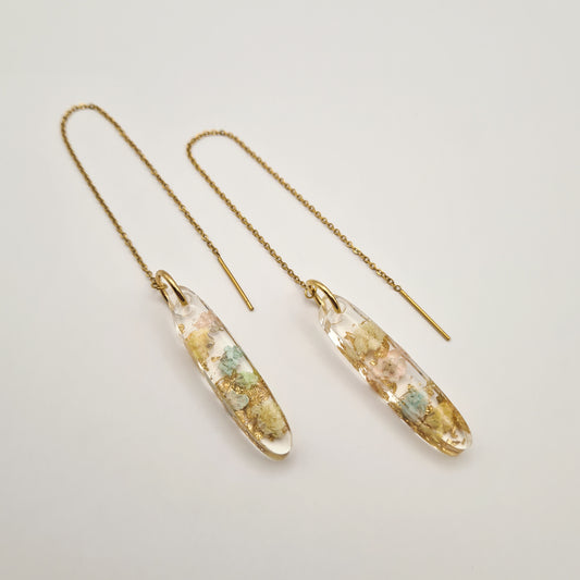 Eternal Spring Oval Cascade Threader Earrings
