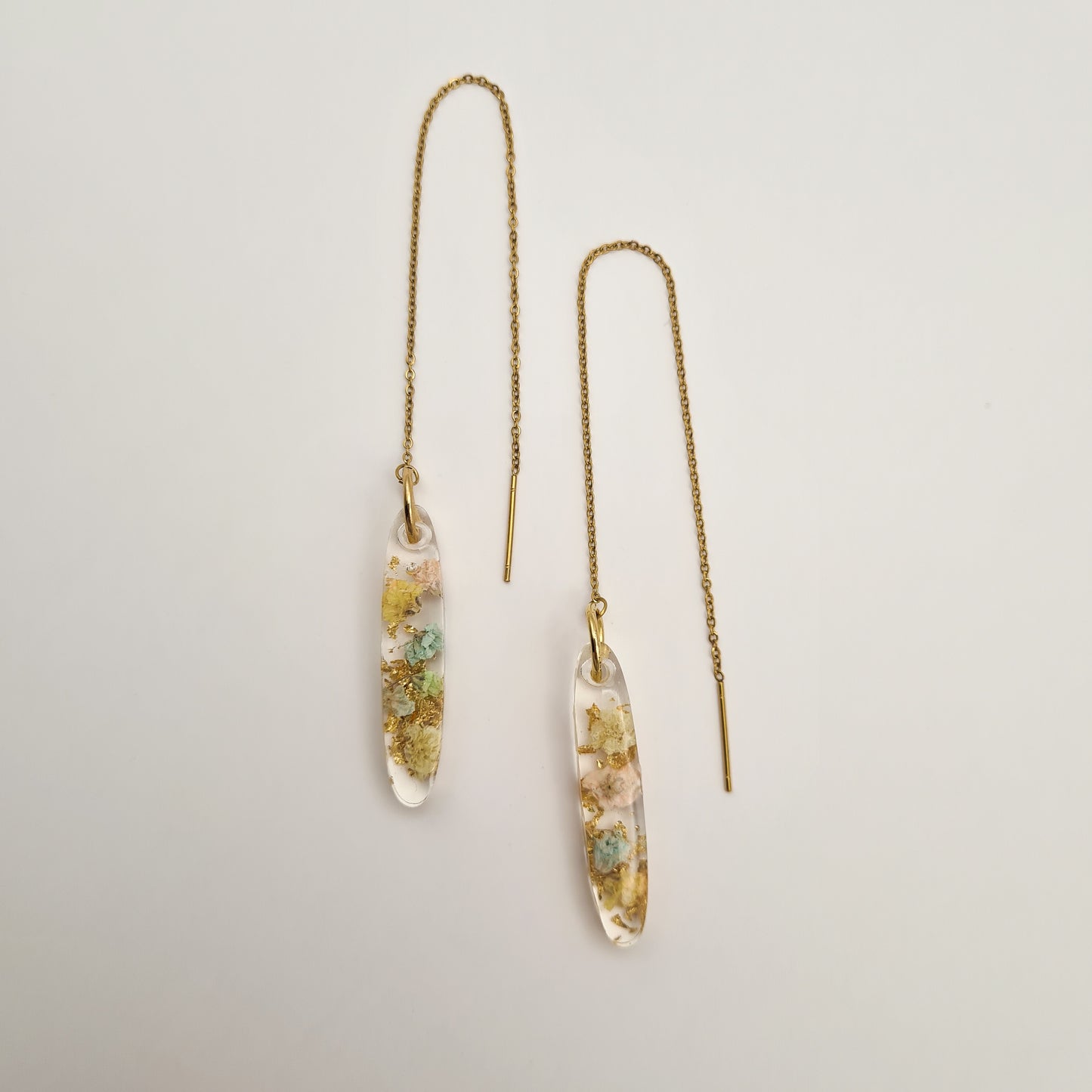 Eternal Spring Oval Cascade Threader Earrings