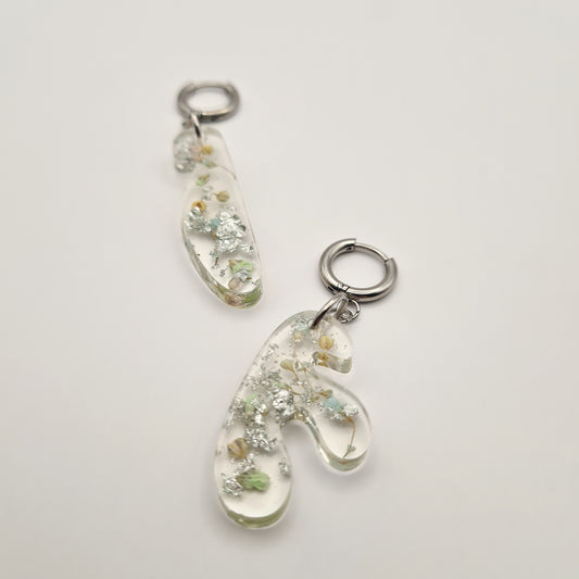 Eternal Spring Mini Asymmetric Organic Earrings