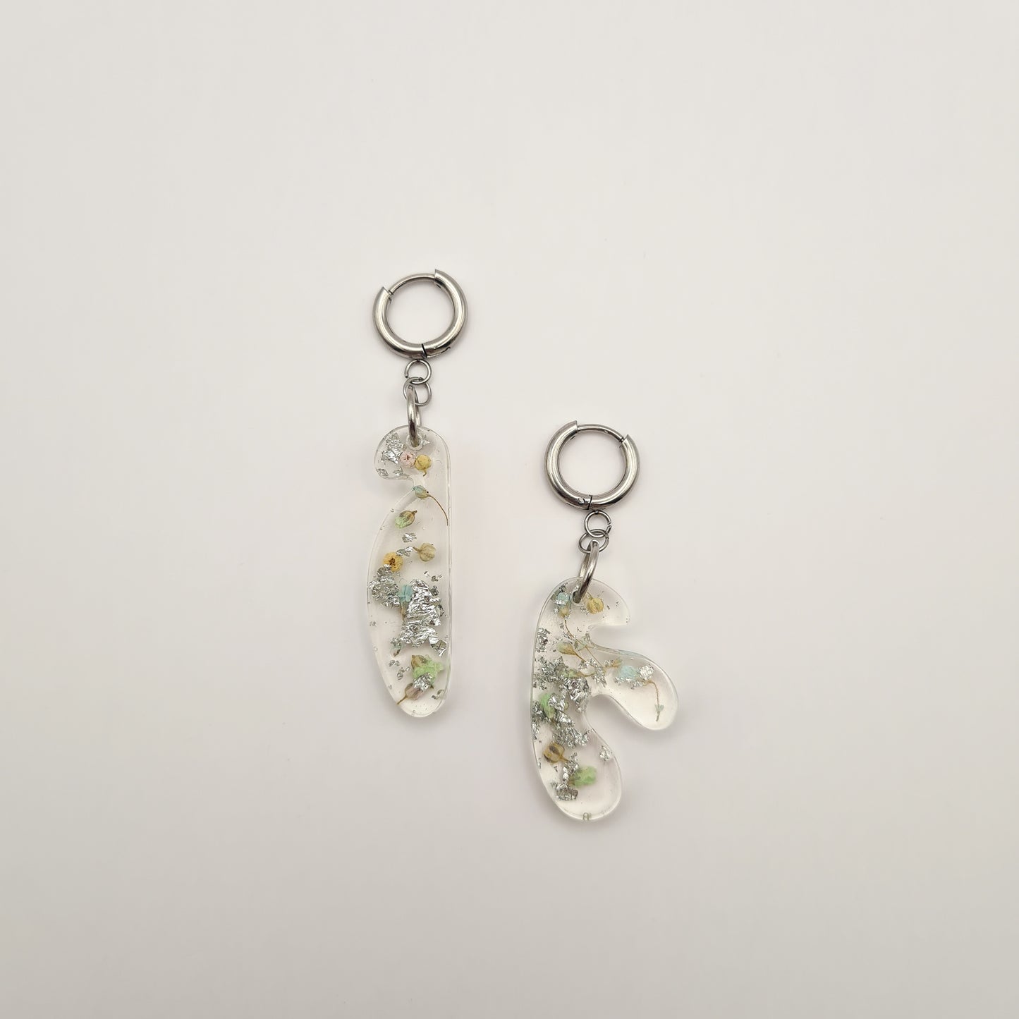 Eternal Spring Mini Asymmetric Organic Earrings