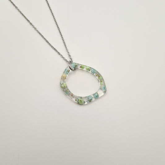 Eternal Spring Organic Hoop Necklace