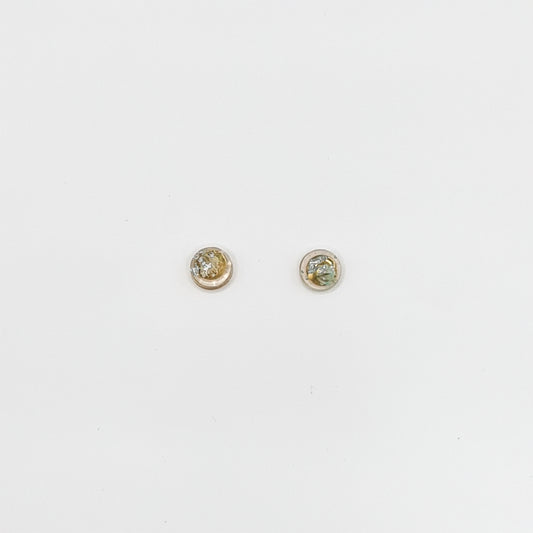 Hand Dyed Hellendoorn Mini Circlet Stud Earrings