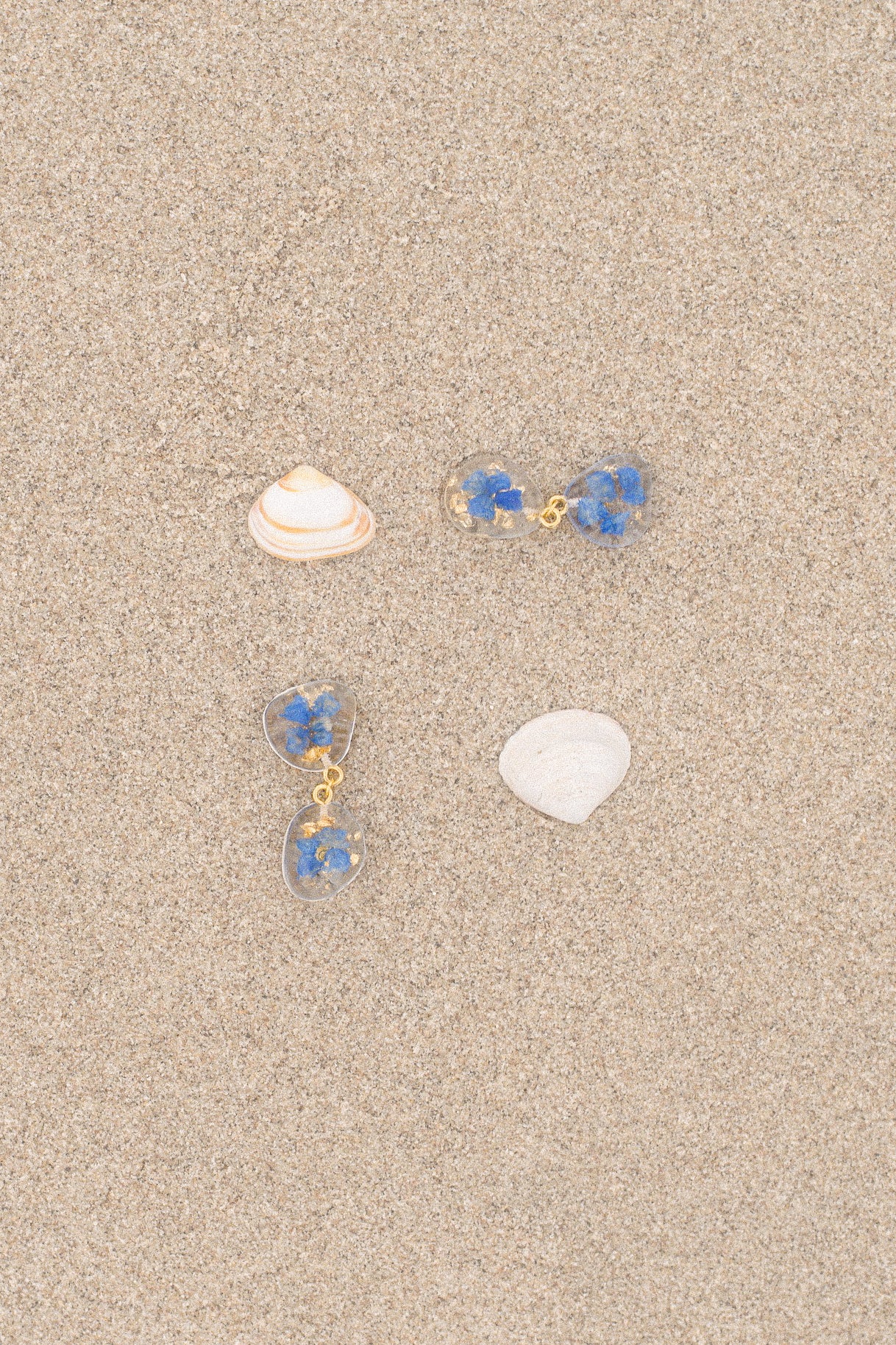 The Tide Small Pebble 2-Drop Earrings