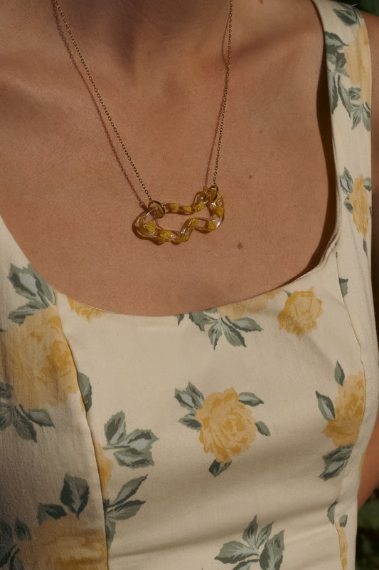 Limoncello Romance Organic Necklace