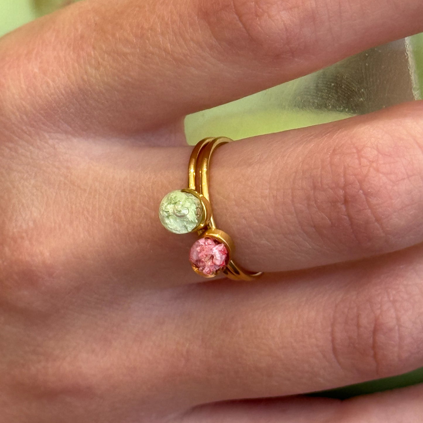 Strawberry Matcha Pink Ring