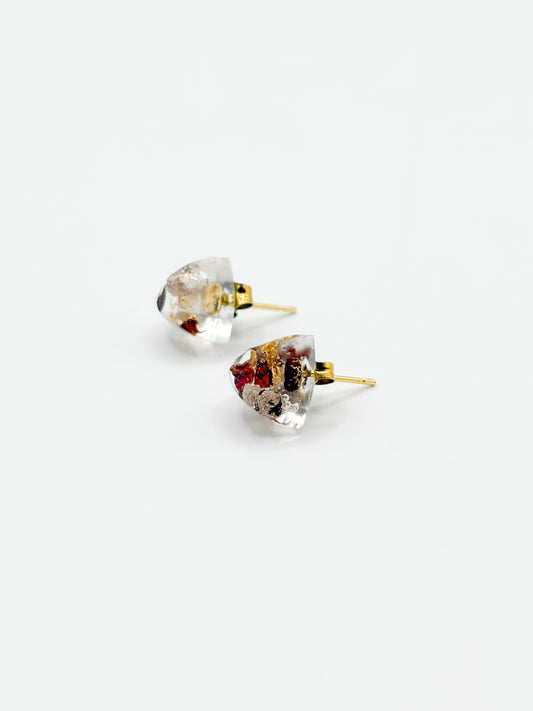 The Final Chapter Diamond Cut Stud Earrings