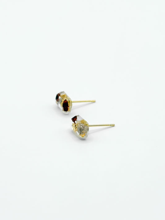 The Final Chapter Mini Emerald Cut Stud Earrings