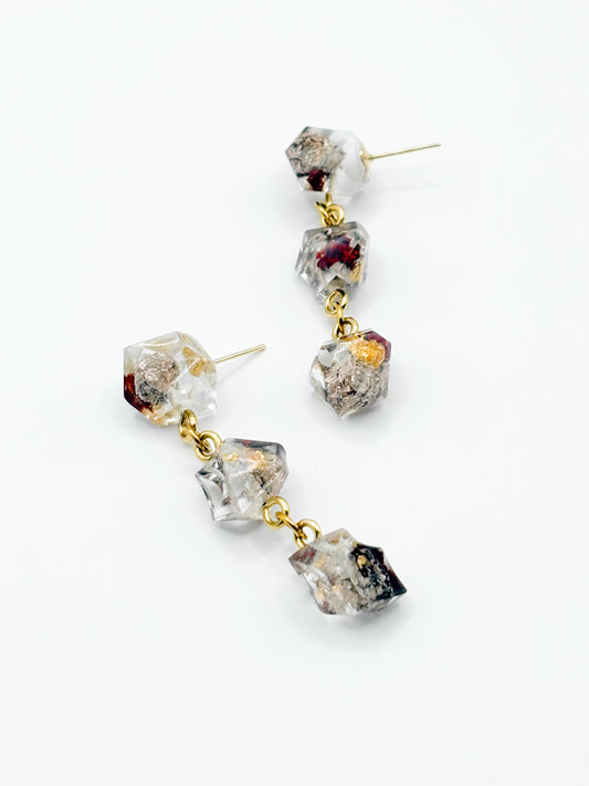 The Final Chapter Crystal 3-Drop Earrings