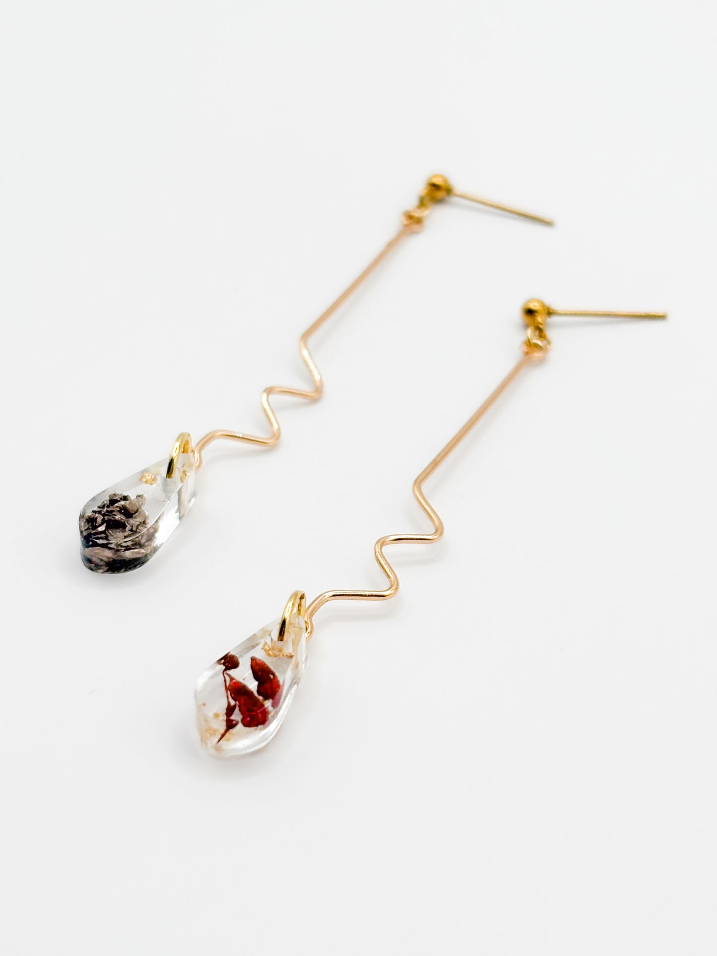 The Final Chapter Teardrop Wiggle Drop Earrings