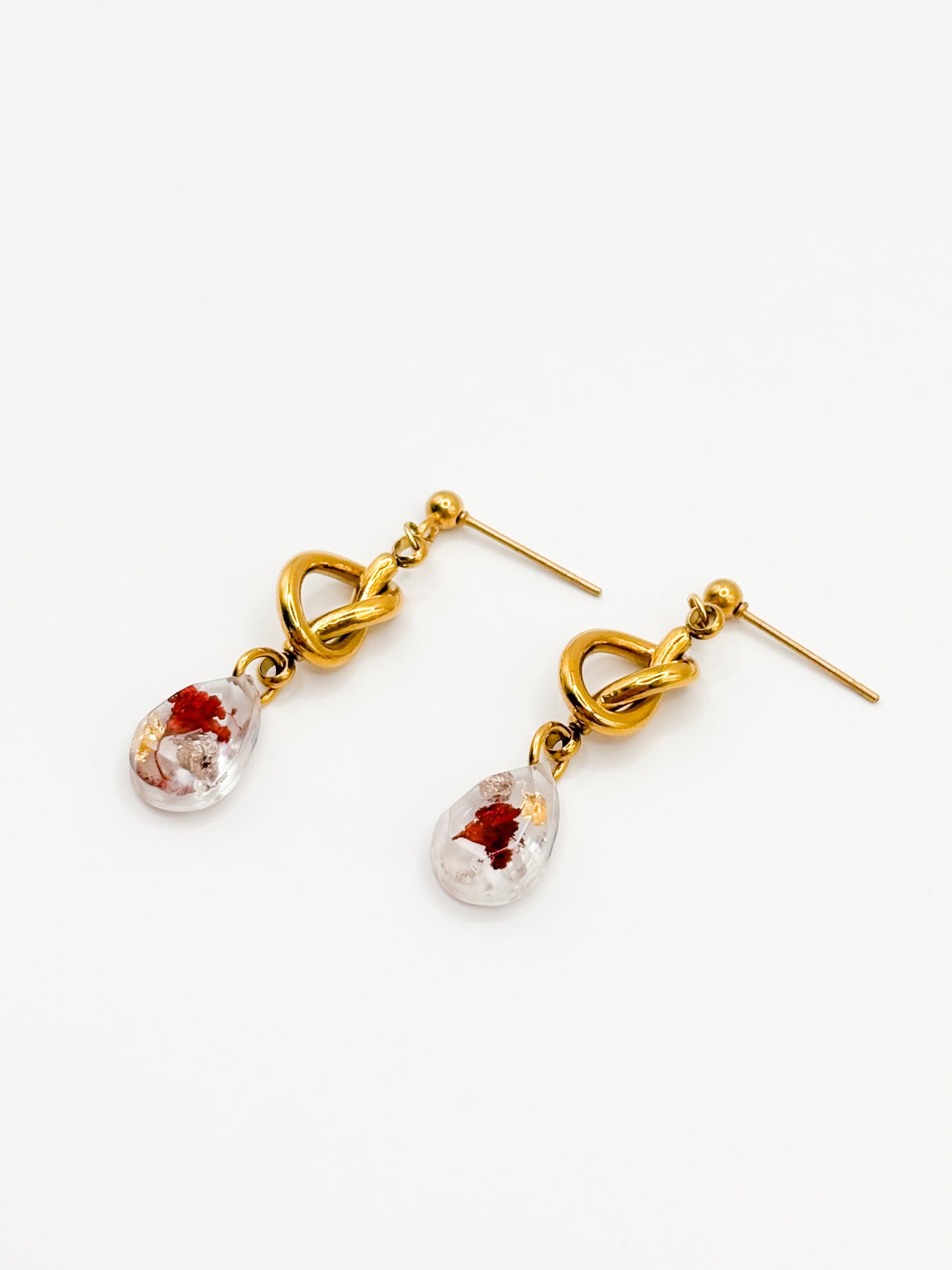 The Final Chapter Teardrop Knot Drop Earrings