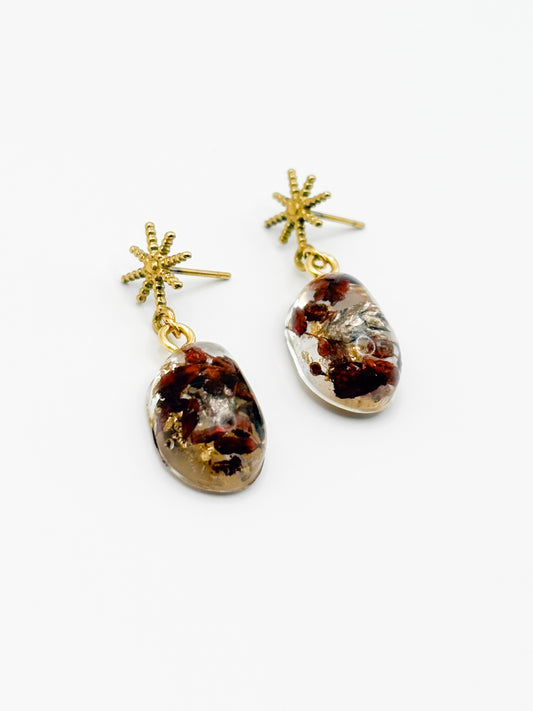 The Final Chapter Pebble Starry Drop Earrings