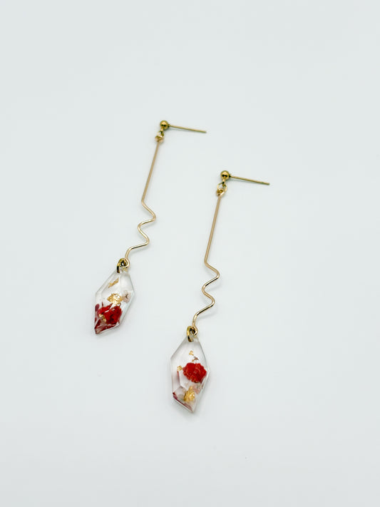 Mon Chéri Faceted Wiggle Drop Earrings