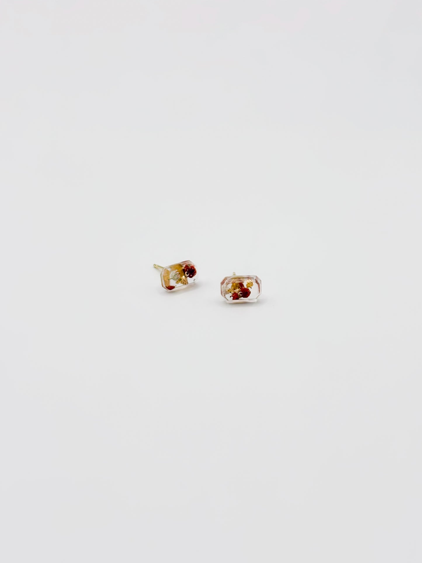 Mon Chéri Mini Emerald Cut Stud Oorbellen