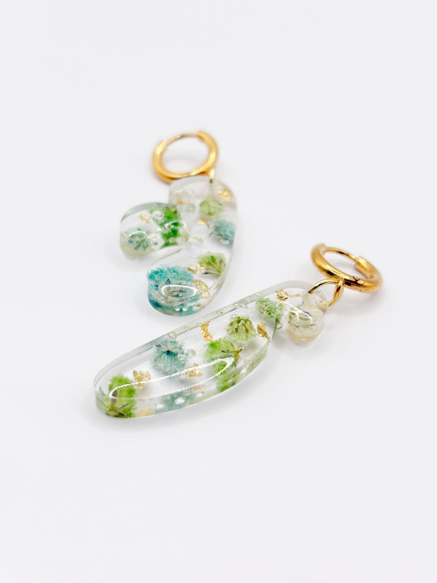 Forgotten Gardens Mini Asymmetric Organic Earrings