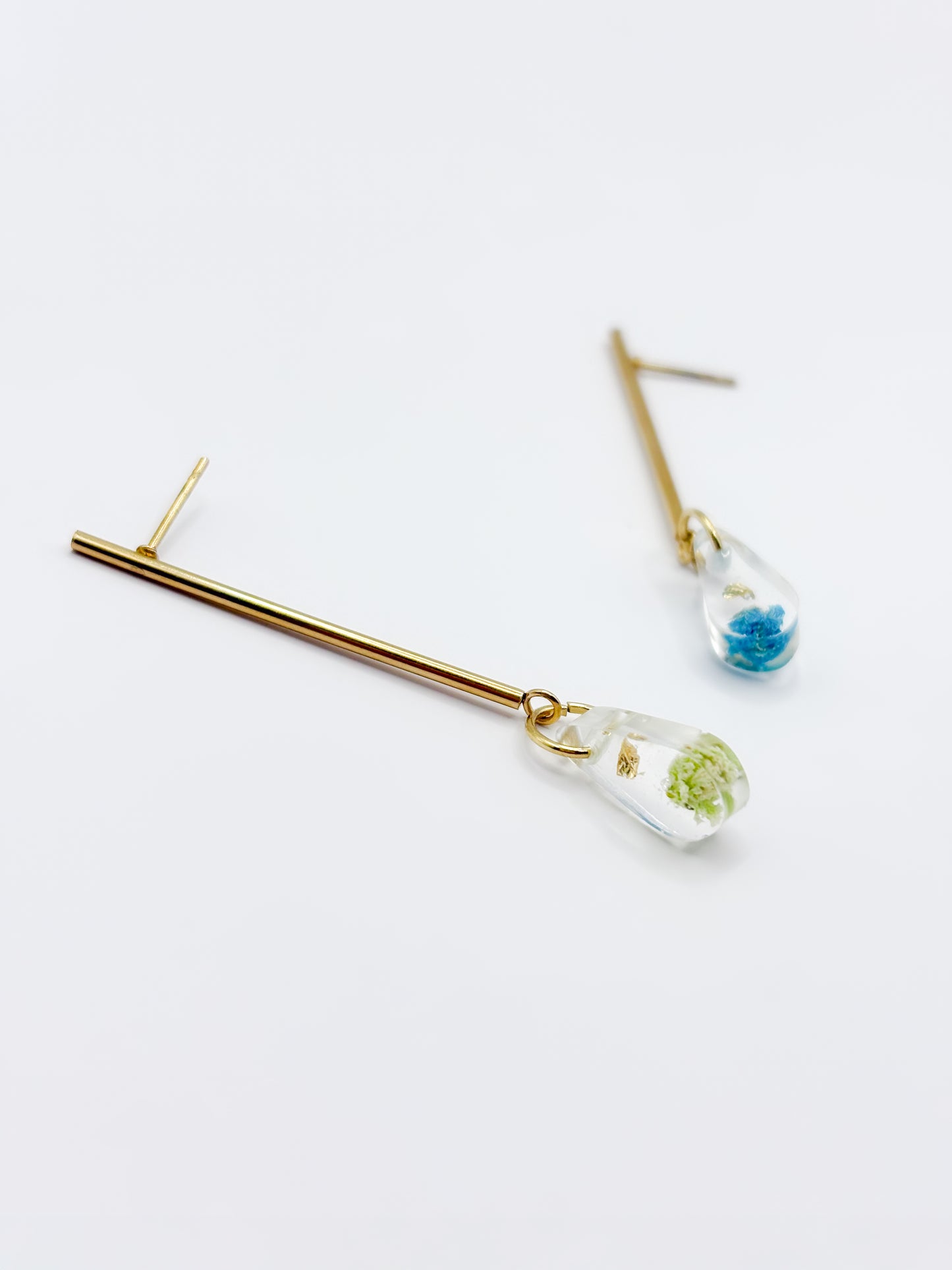 Forgotten Gardens Linear Mini Teardrop Earrings