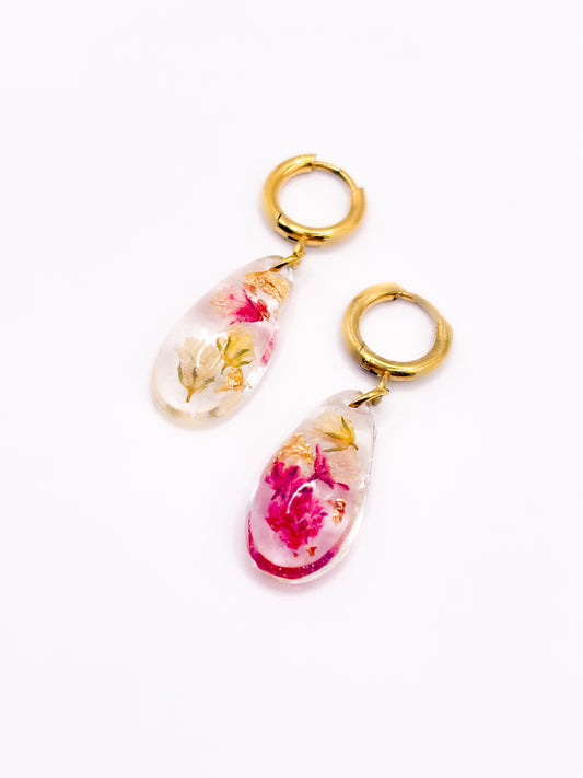 Strawberry Lemonade Teardrop Earrings