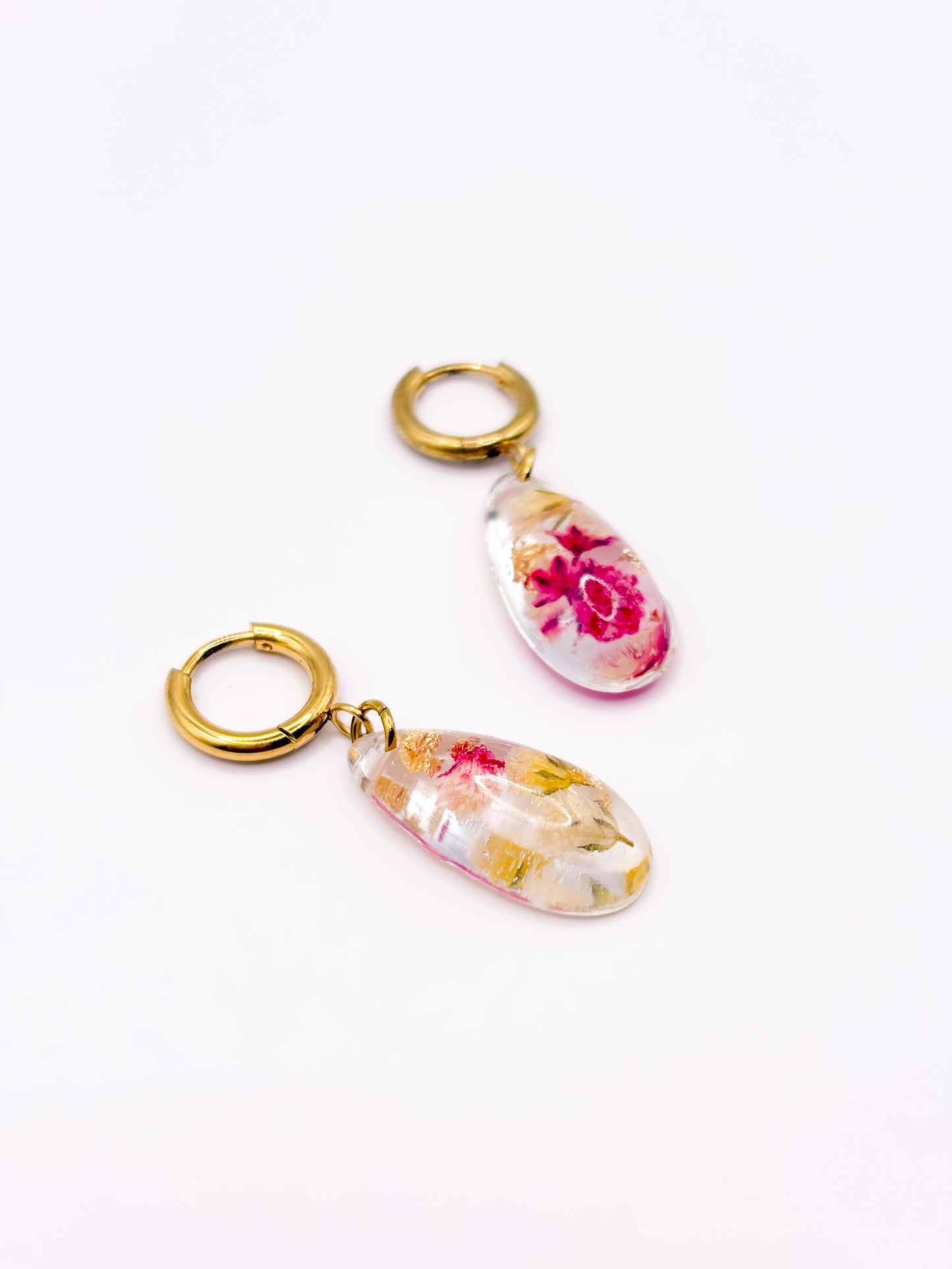 Strawberry Lemonade Teardrop Earrings