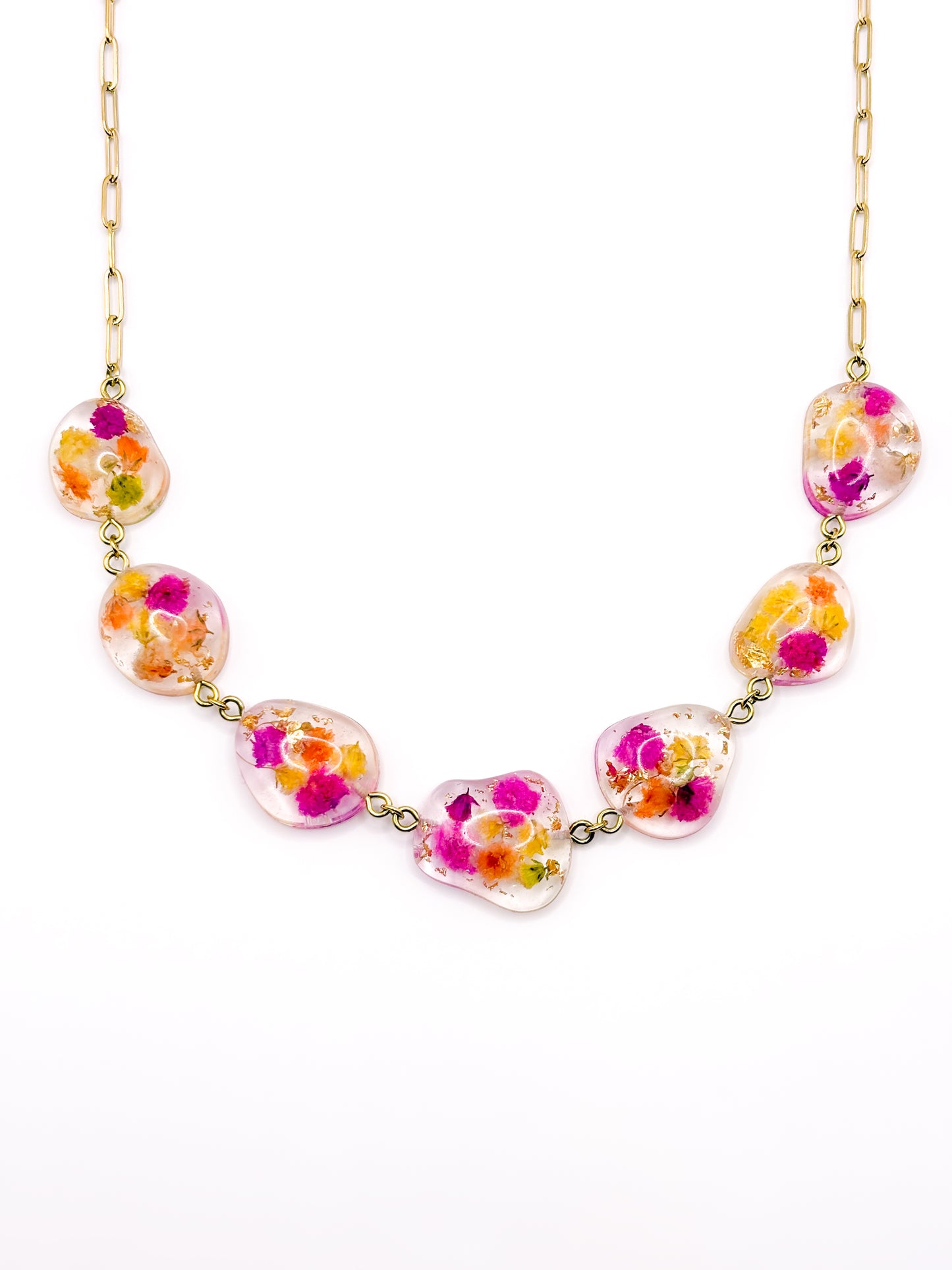 Fleur de Soleil Pebble Necklace