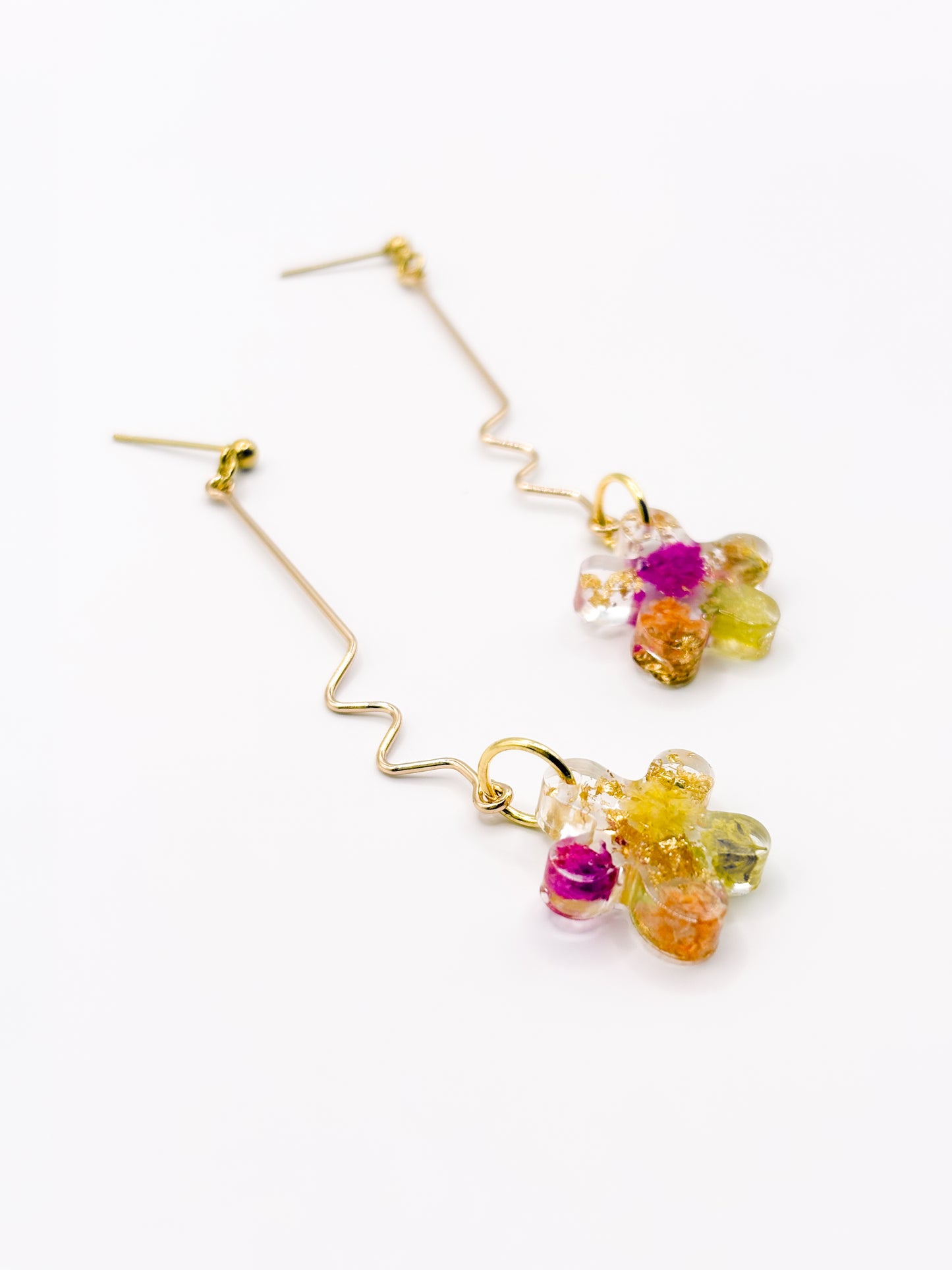 Fleur de Soleil Fleur Wiggle Drop Earrings