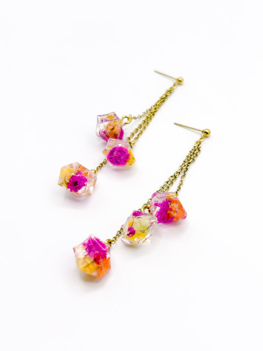 Fleur de Soleil Chandelier Drop Earrings
