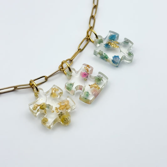 Jardin d'Été Confetti Puzzle Necklace