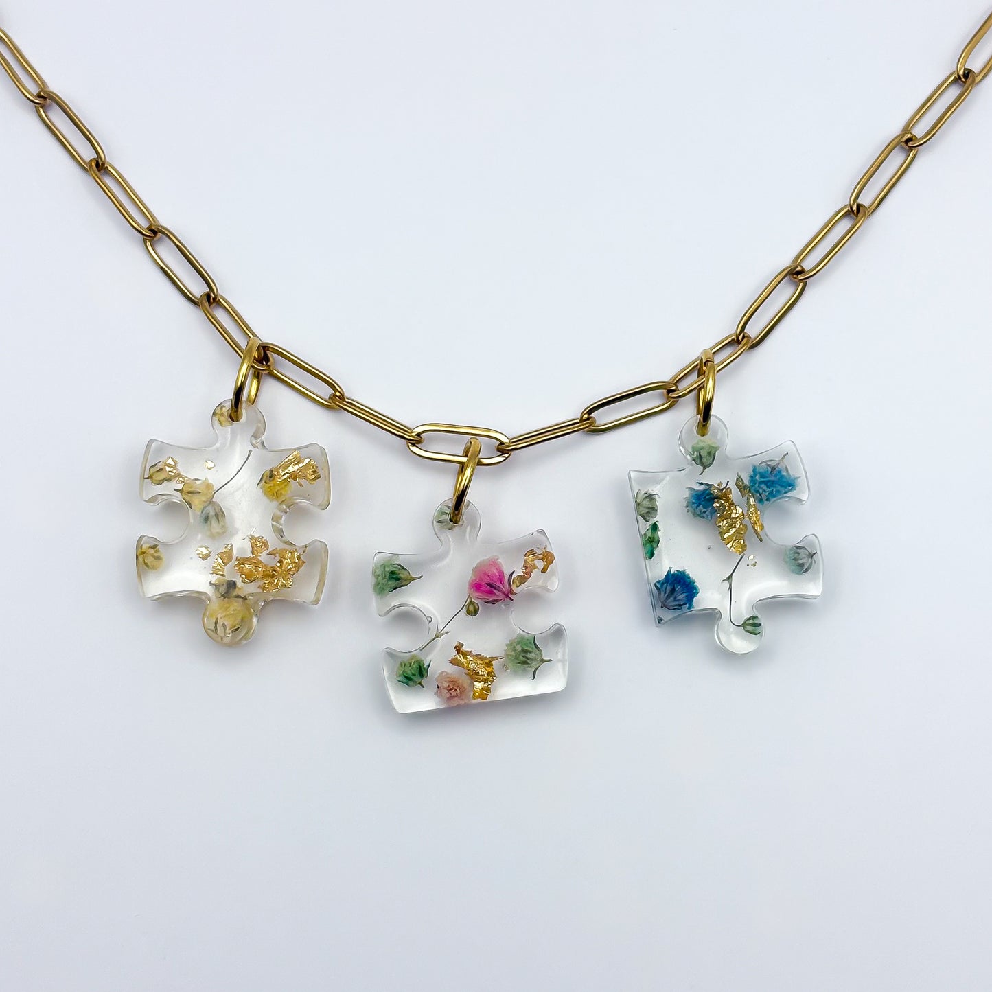 Jardin d'Été Confetti Puzzle Necklace
