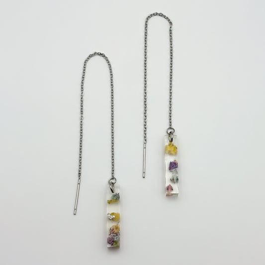 Jardin d'Été Linear Threader Earrings