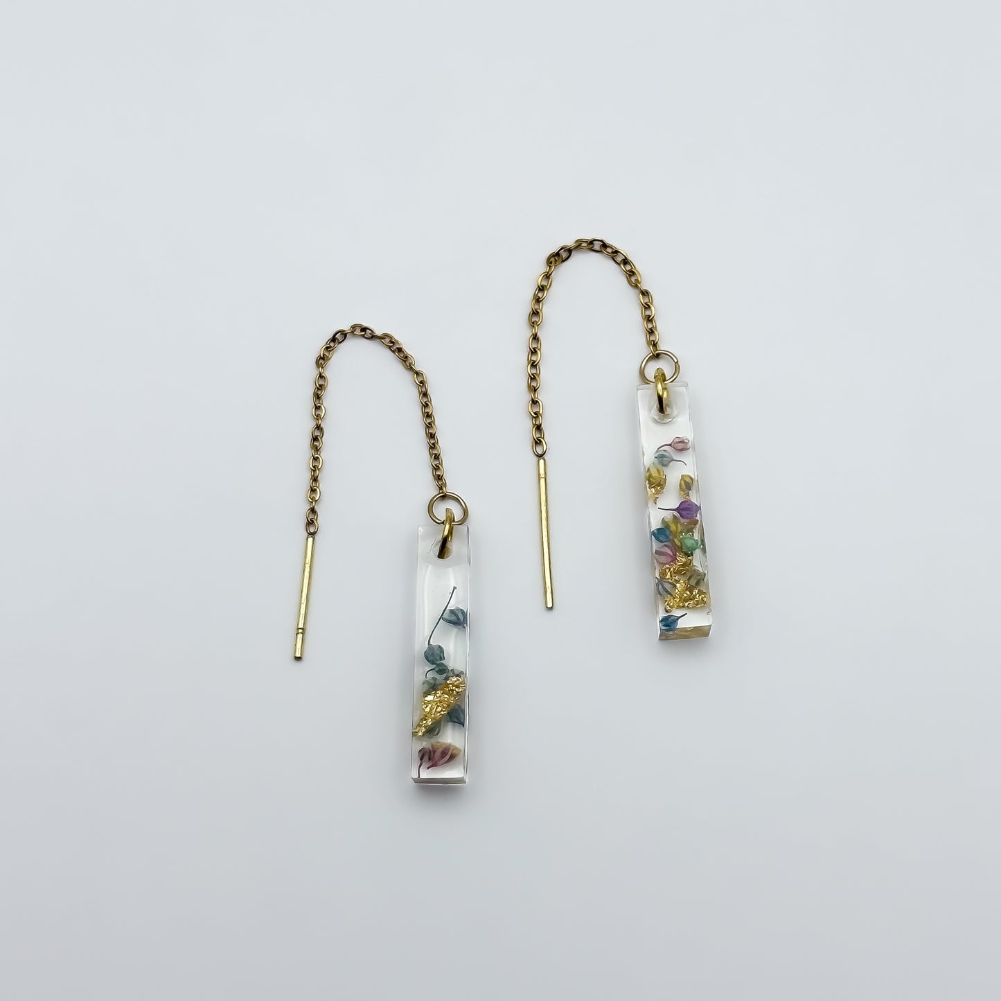 Jardin d'Été Linear Mini Threader Earrings