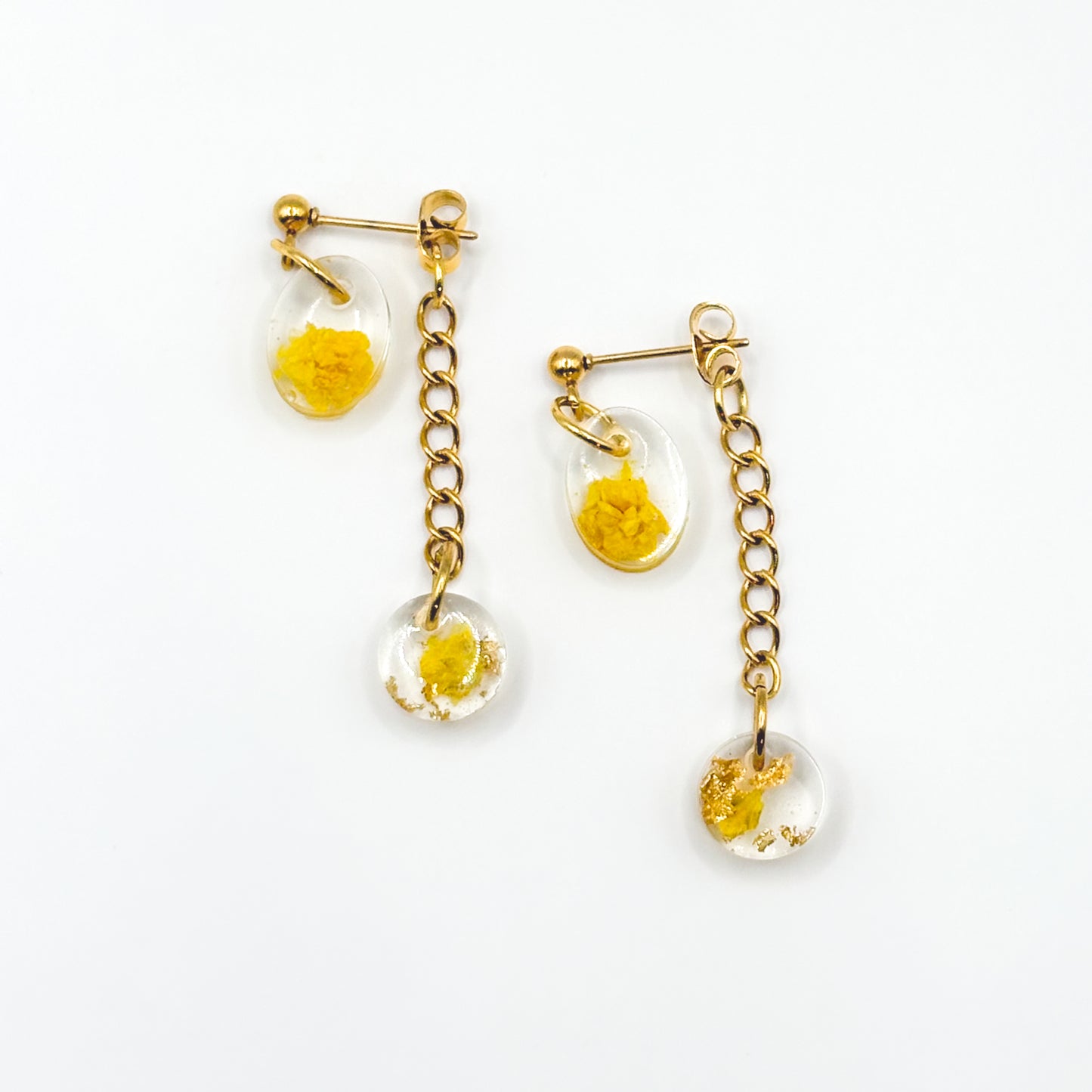 Limoncello Romance Mini Circlet Oval Oorbellen