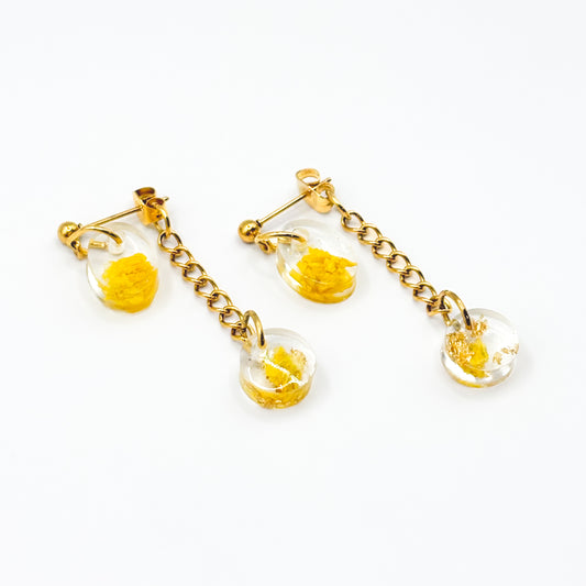 Limoncello Romance Mini Circlet Oval Earrings