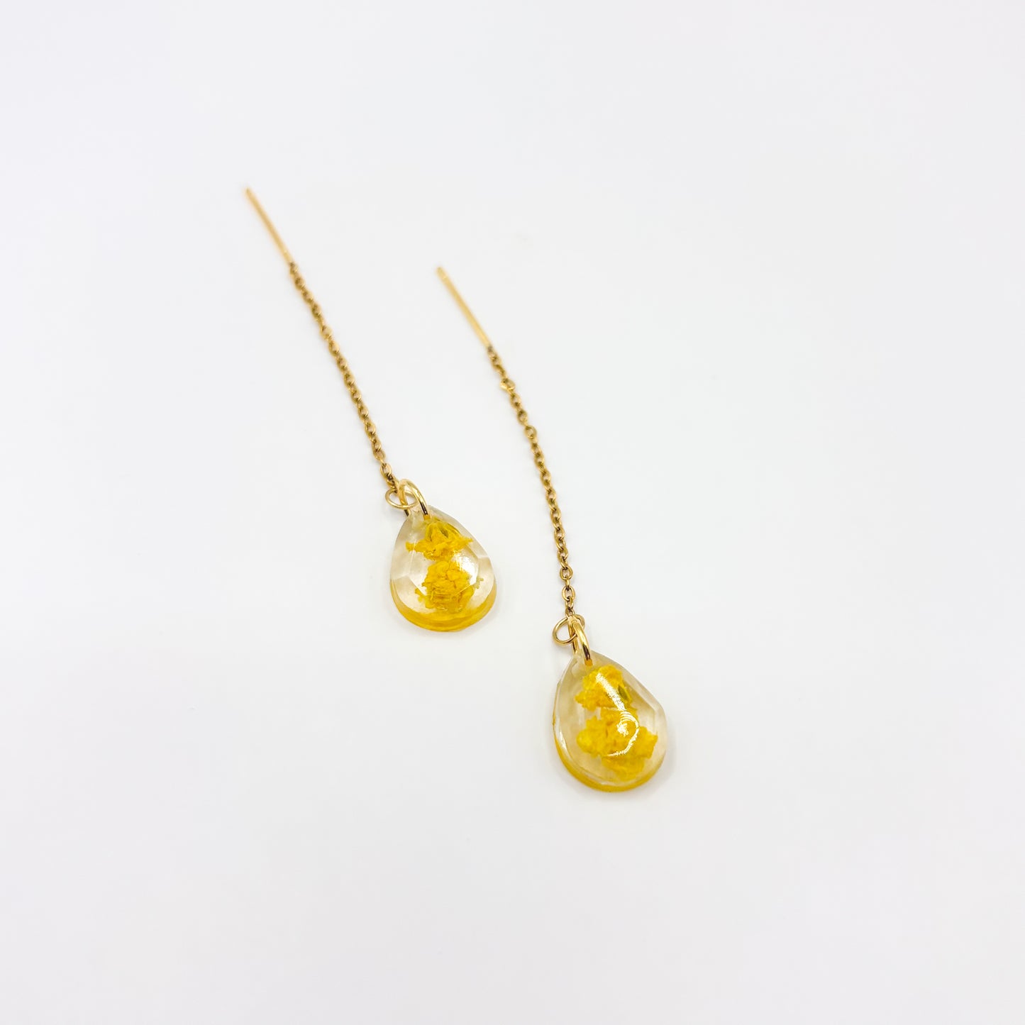 Limoncello Romance Teardrop Mini Threader Oorbellen
