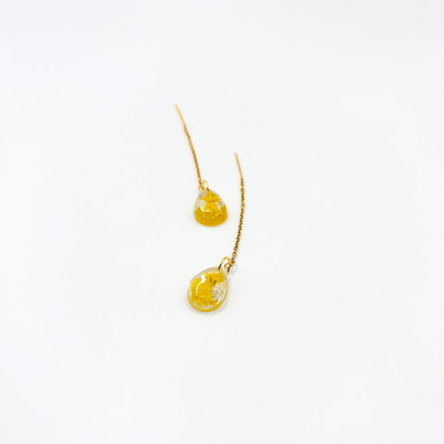 Limoncello Romance Teardrop Mini Threader Oorbellen
