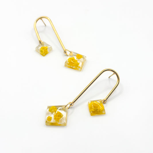 Limoncello Romance Asymmetric Arch Drop Oorbellen