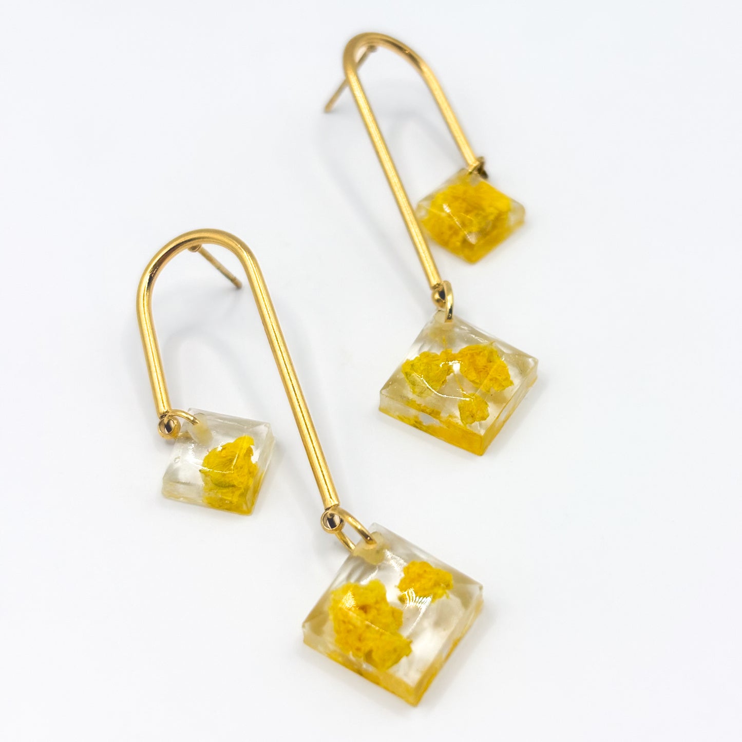 Limoncello Romance Asymmetric Arch Drop Oorbellen