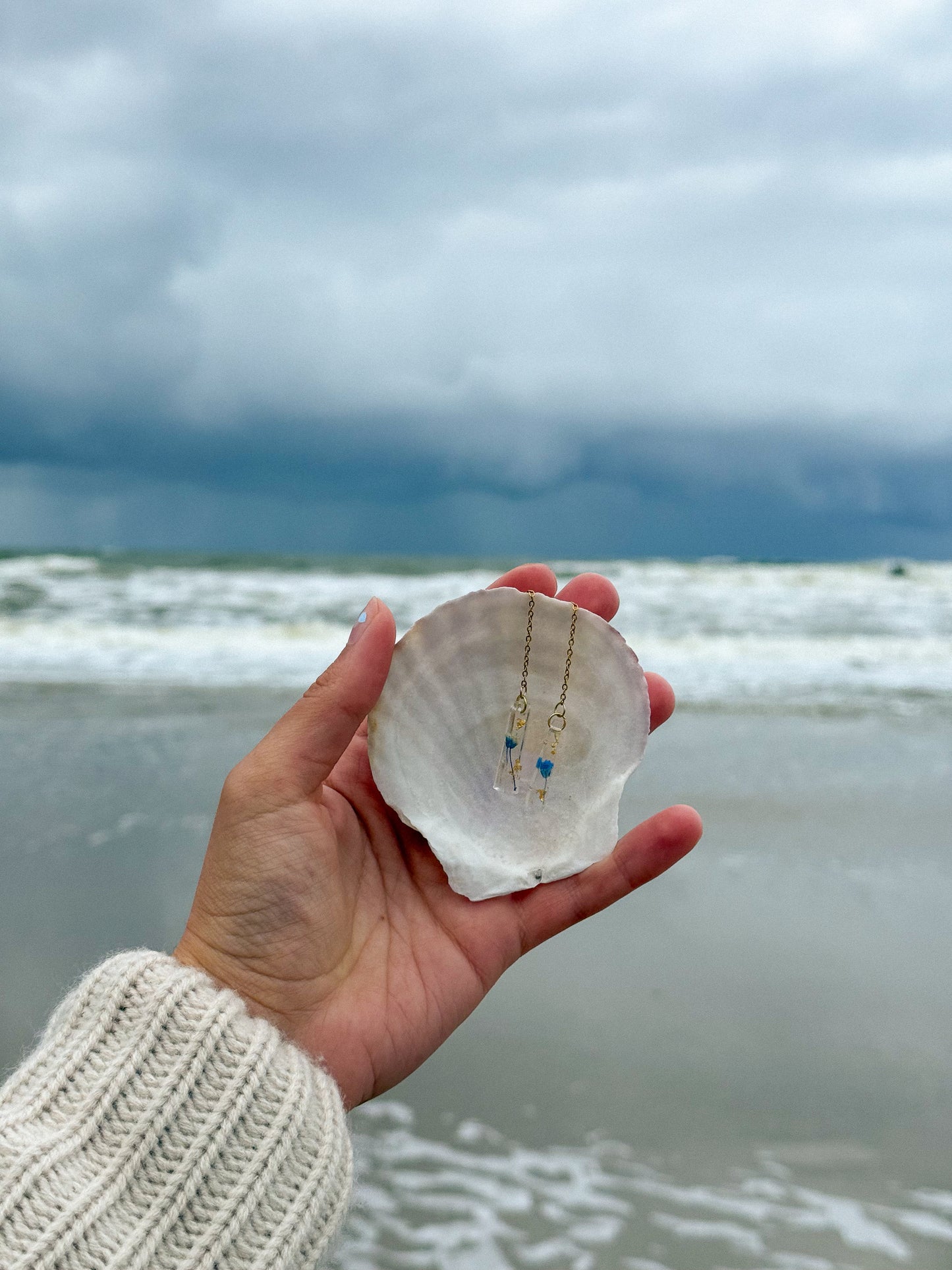 The Tide Linear Mini Threader Oorbellen