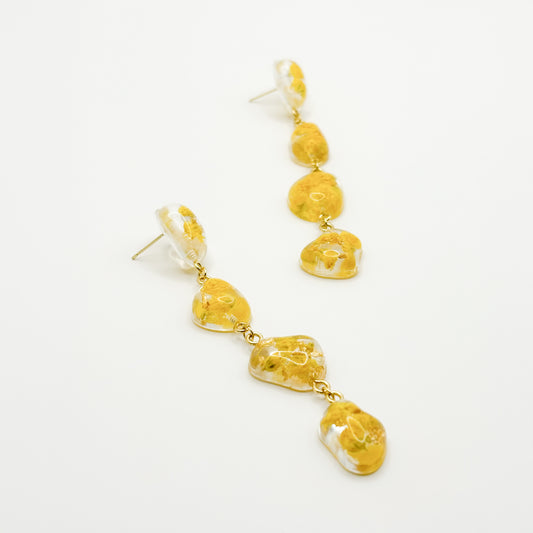 Limoncello Romance Small Pebble Drop Oorbellen