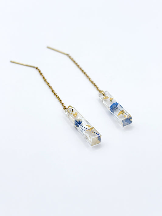 The Tide Linear Mini Threader Earrings