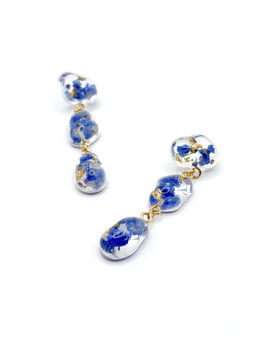 The Tide Small Pebble 3-Drop Earrings