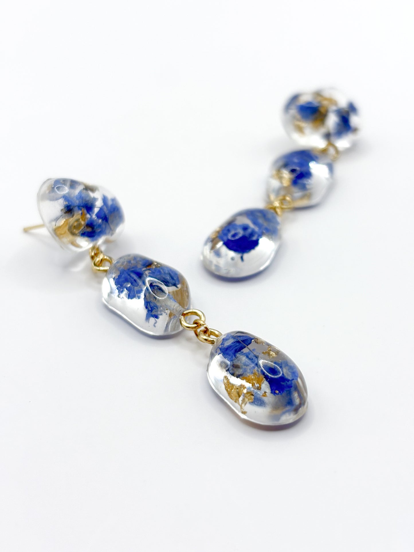 The Tide Small Pebble 3-Drop Earrings