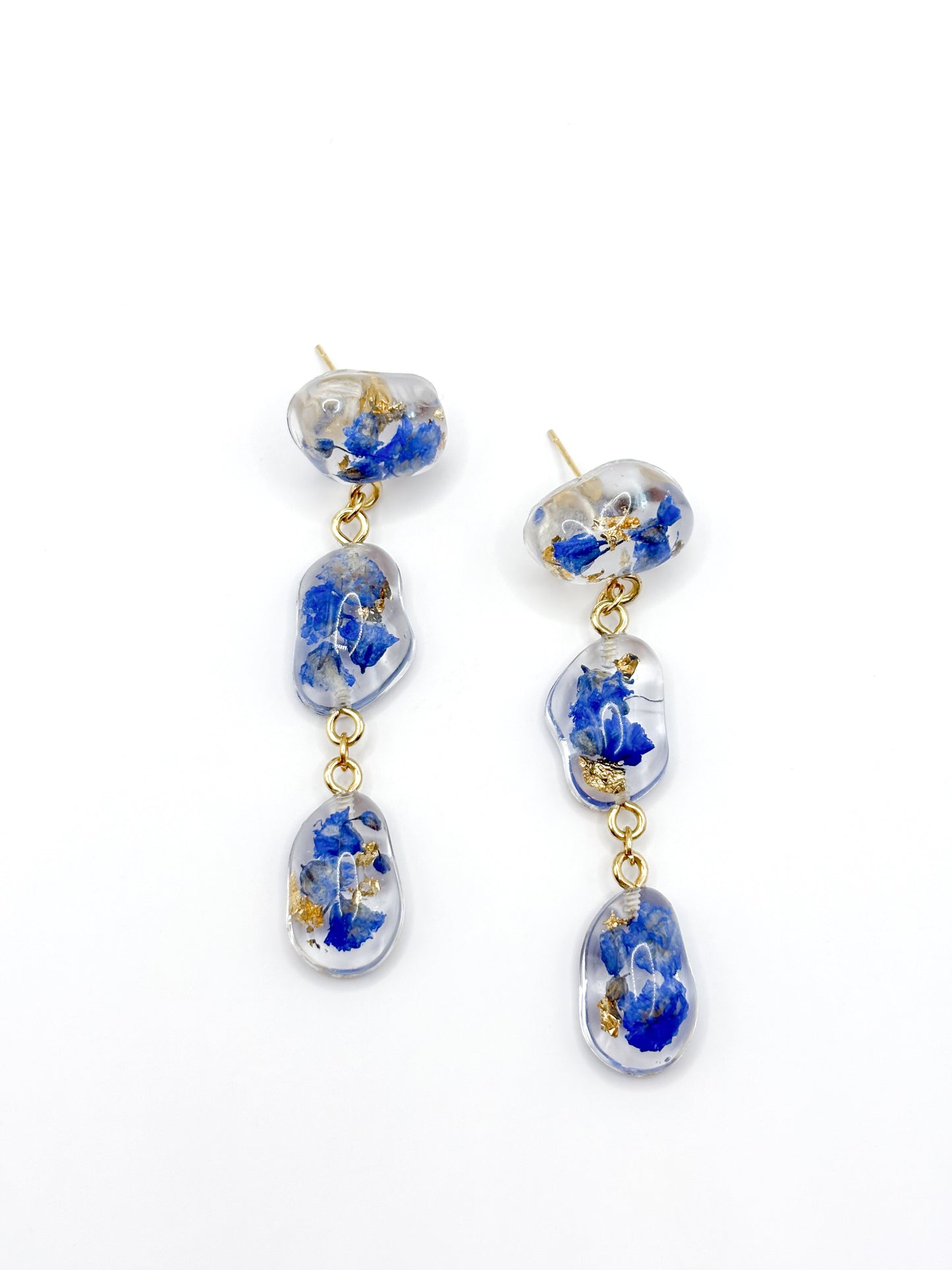 The Tide Small Pebble 3-Drop Earrings